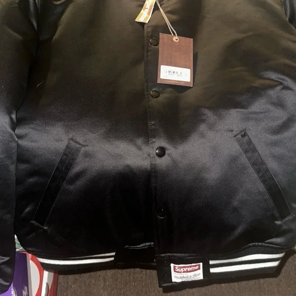 Supreme Black Varsity Jacket